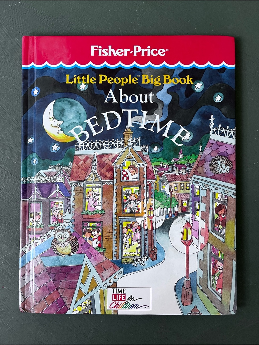 Fisher-Price Little People Big Book About Bedtime - Red & Blue Cover